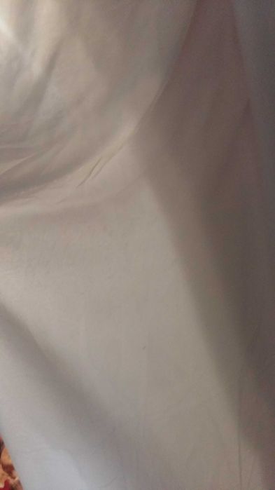 Тюль белая и портьера