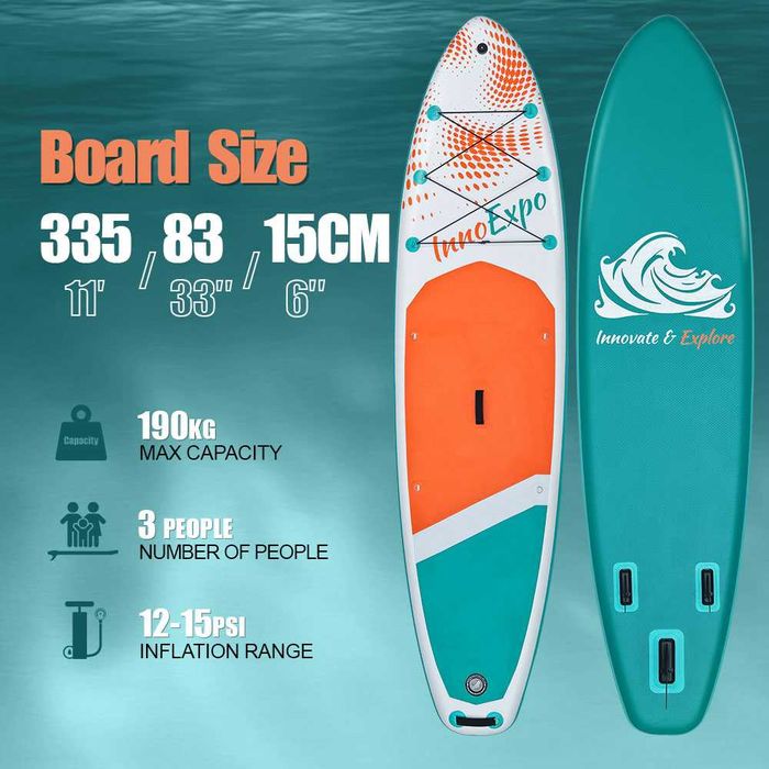 Надуваем падълборд FunWater MINT WAVE 335см (11’) – комплект със седалка