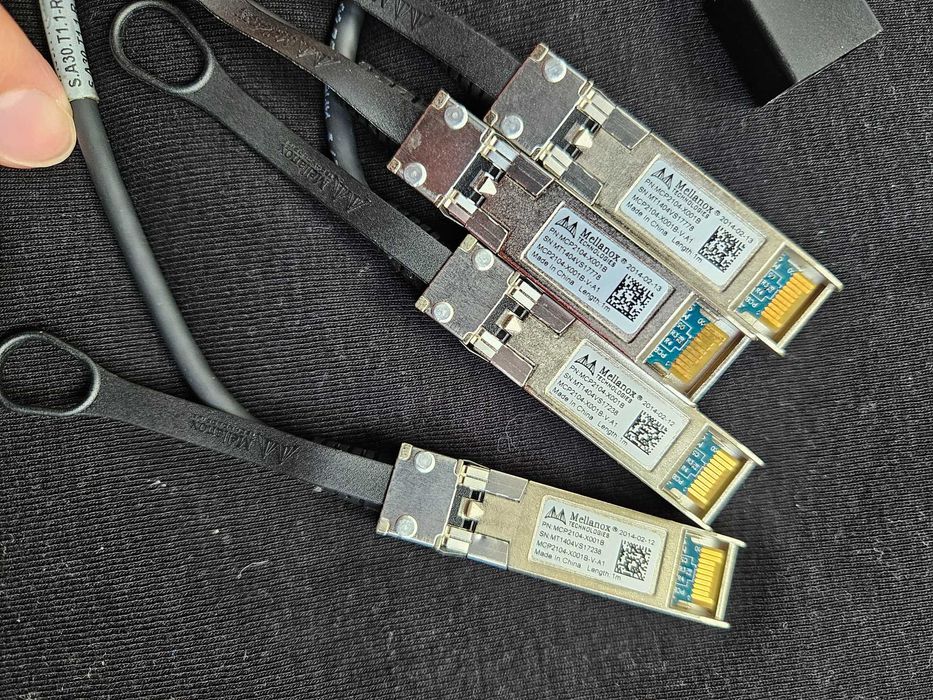 Placa retea 10Gb SFP+ Intel X520-DA2/Mellanox ConnectX-3 + Cabluri DAC