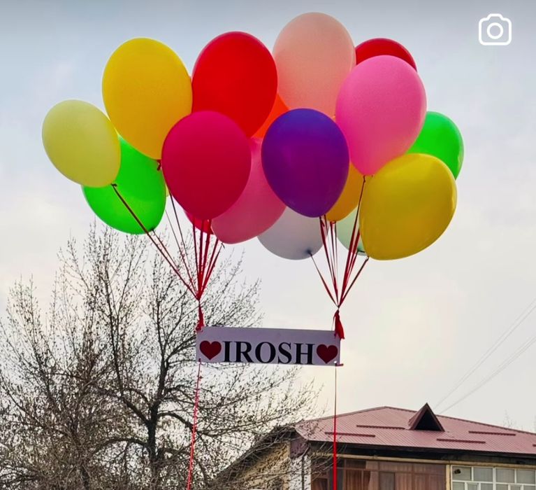 воздушный шар с гелием c газовые