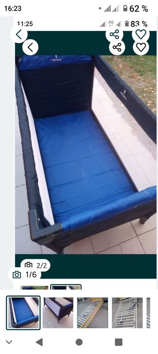 Vând pat pliabil camping