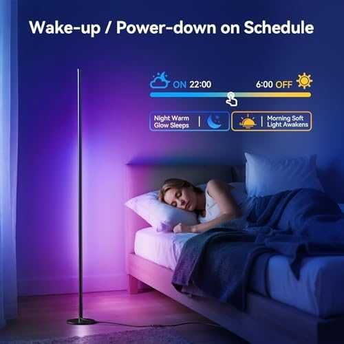 2 броя LED ъглови лампи приложение 16М цвята парти гейминг осветление