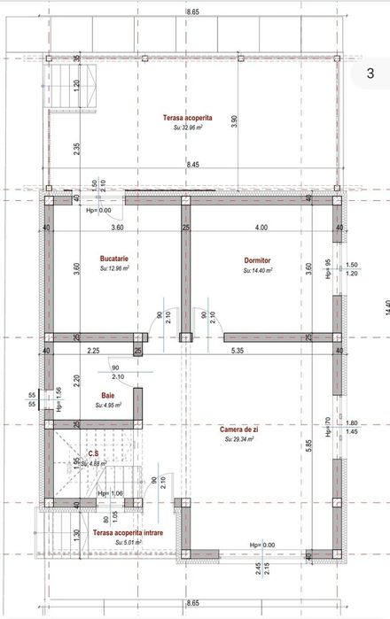 Casă de vânzare în Moara – 190 mp utili + garaj 31 mp, terasă  32 mp