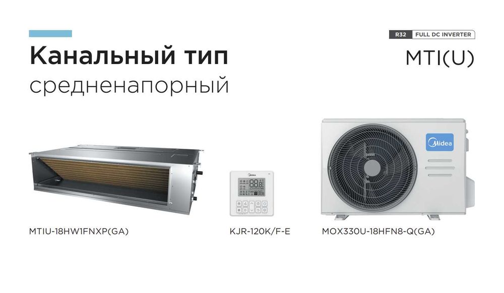 Мульти сплит система Midea M50-42 до 5 внутренних блоков. Доставка