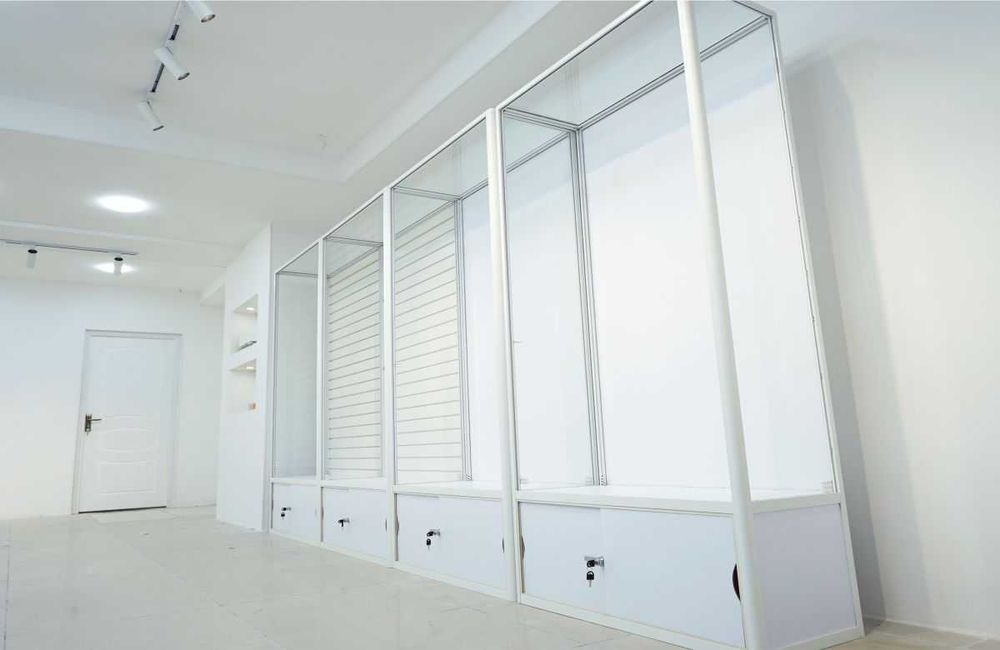 Oynaly vitrina, Акция, прилавки, savdo vitrinalar stellajlar