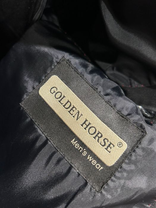 Costum bărbați,negru Golden Horse, negru, mărimea 50, cu vesta