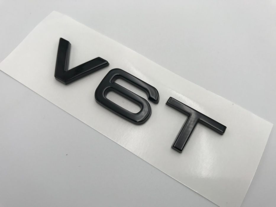 Emblema AUDI V6T aripa negru
