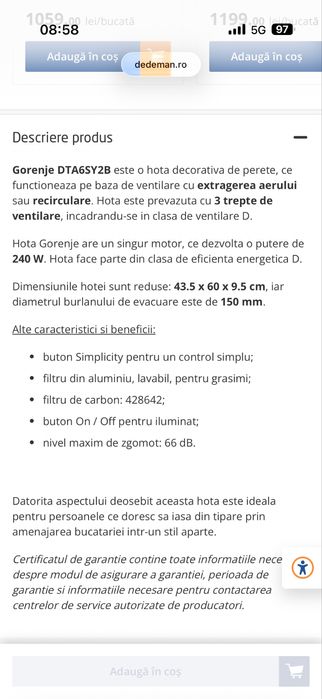 Hota  gorenje simplicity