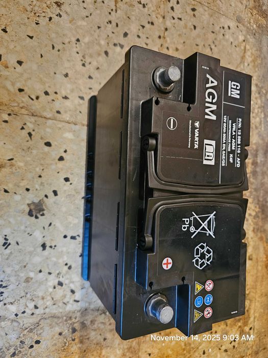 Baterie auto GM - Varta - AGM - 80Ah 800A