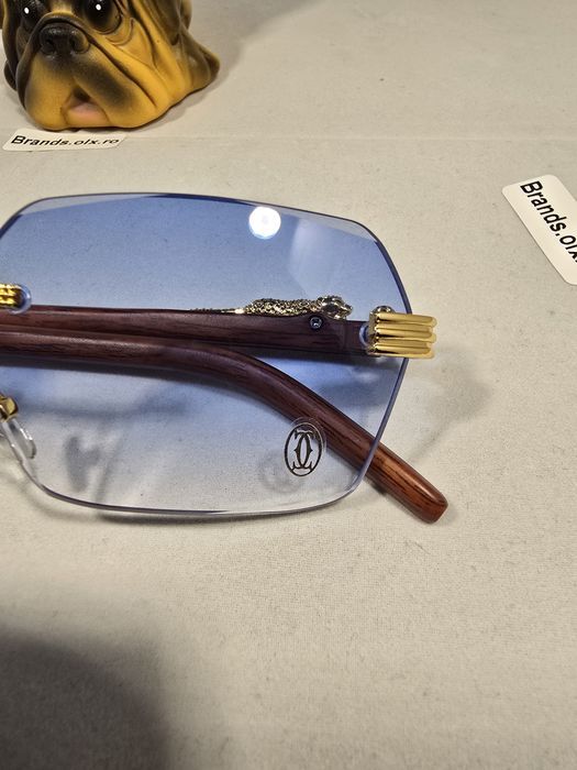Ochelari de soare Cartier Rimless Blue, made in Italy