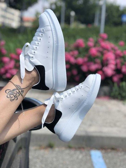 Adidasi Mcqueen albi unisex