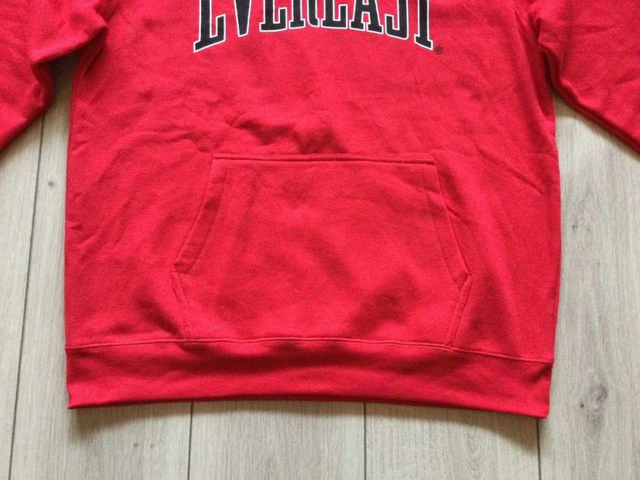 НОВ оригинален червен памучен суичър блуза EVERLAST размер L от САЩ