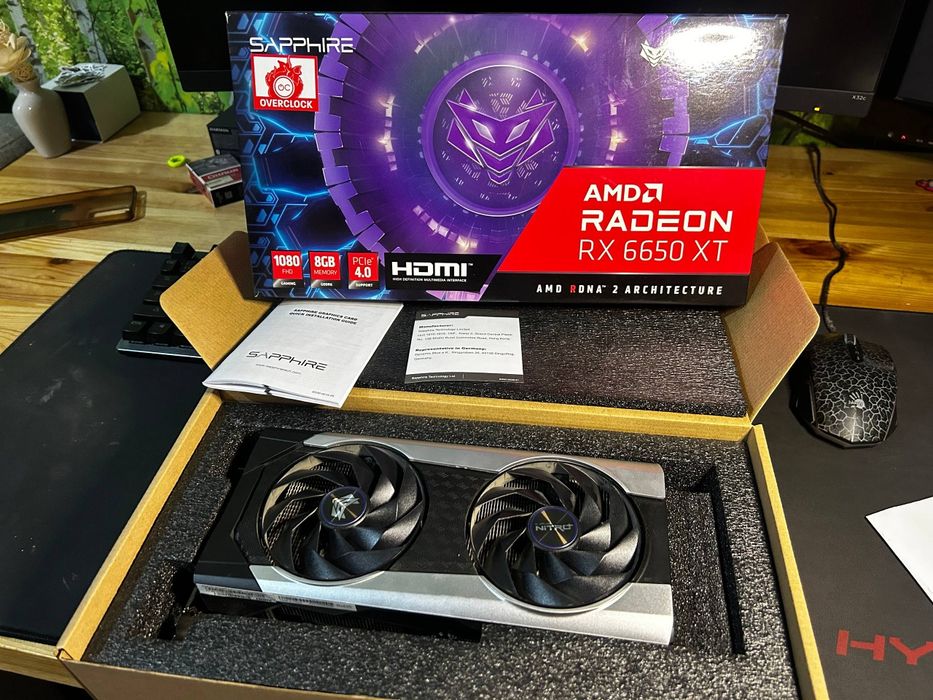 SAPPHIRE NITRO + RX 6650 XT OC 8gb Видеокарта
