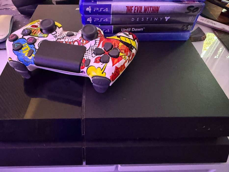 PlayStation 4 PS4 Fat 500GB + Controller + 5 Jocuri Originale