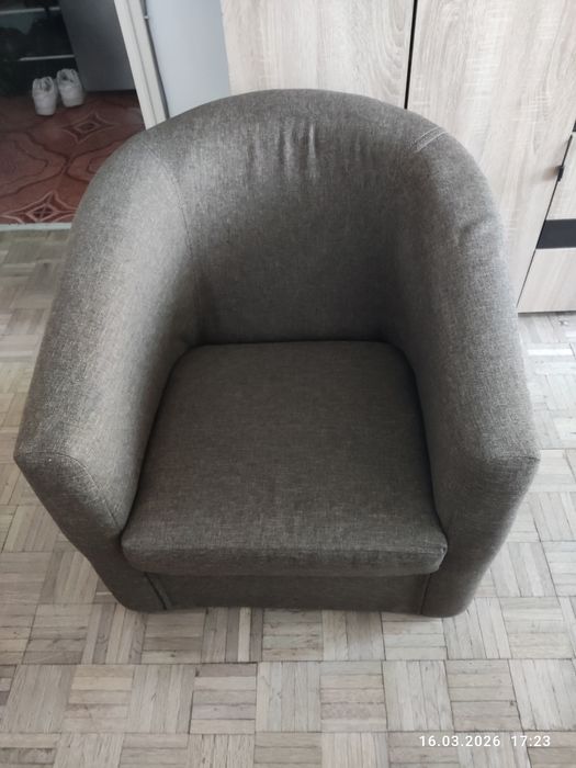 Fotoliu rotund cu brațe integrate 2 buc.