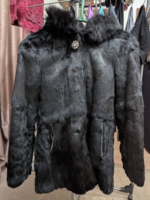Шуба из натурального кролика