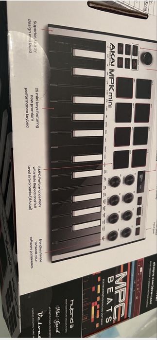 Akai MPK mini special edition white