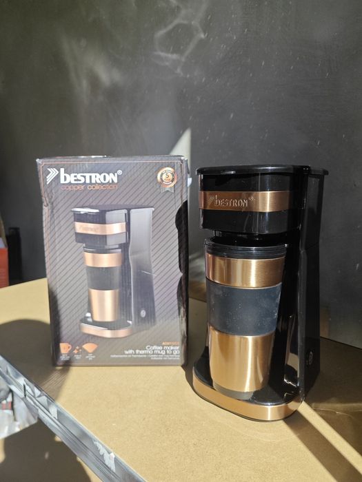Кафемашина с термо чаша Bestron Copper Collection – КАТО НОВА! В кутия