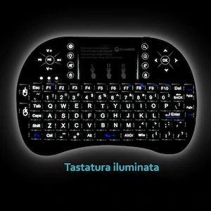 Mini Tastatură Wireless Iluminată