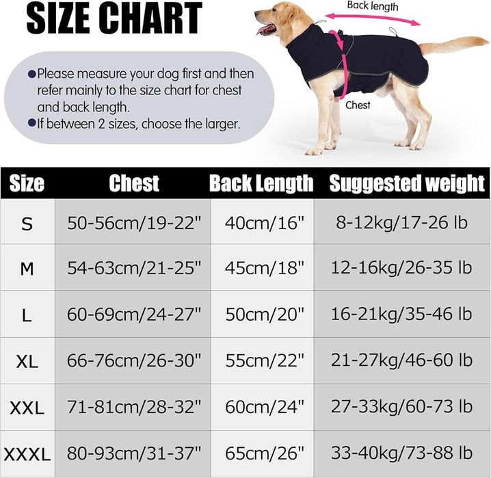 Кучешка термо дреха в два размера.