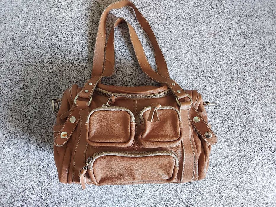 Кожена чанта в цвят коняк/кафяво от Liebeskind Berlin + dust bag