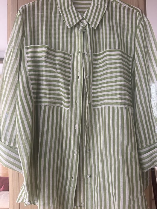 Риза лен и памук