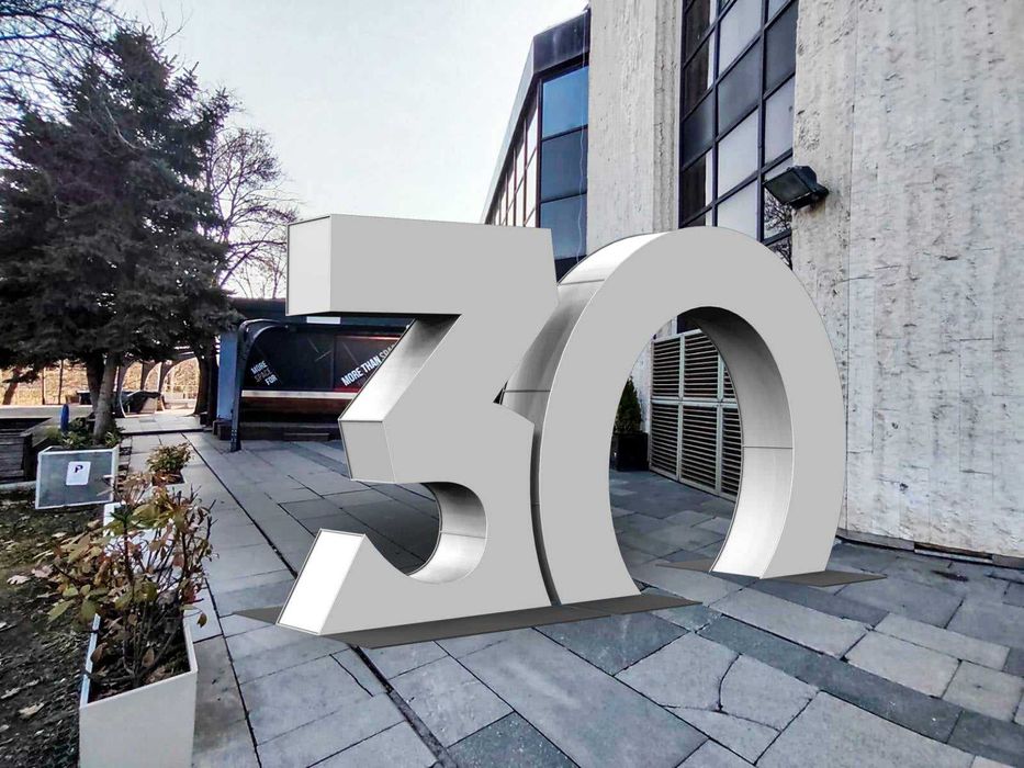 Големи, светещи, 3D обемни, LED цифри - 30