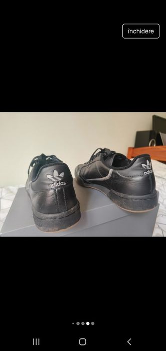 Adidas originali piele naturala continental 80