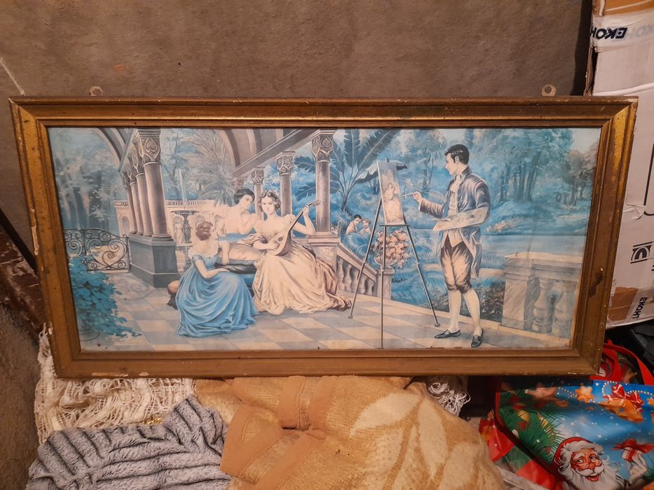 3 бр. картини и Два броя пердета