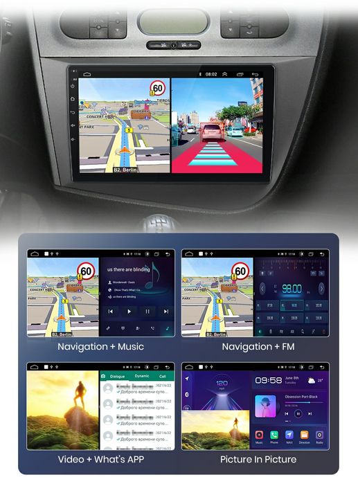 Navigatie Android dedicata SEAT LEON 2 (2005-2012)