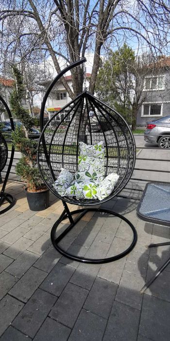 Луксозна градинска люлка тип гнездо