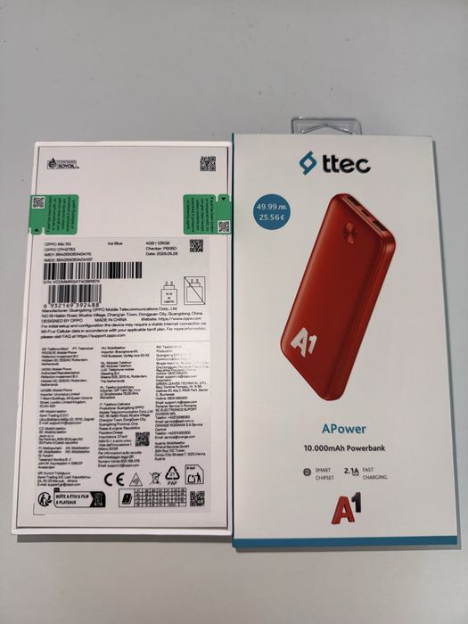 Чисто нов телефон и батерия