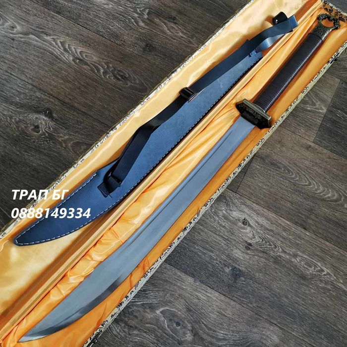 Остър и масивен меч за две ръце Shuangshou Jian става и за Мачете