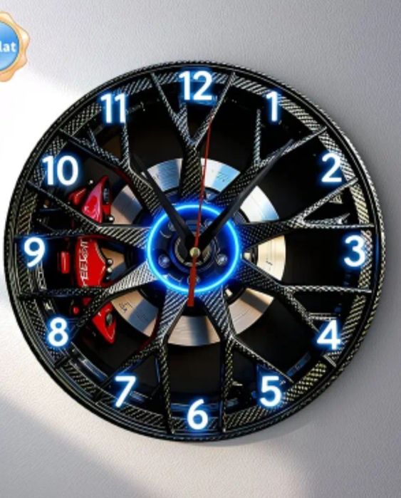 2D плоские настенные часы