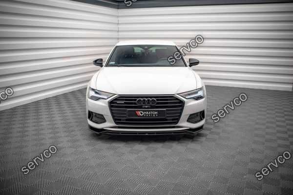 Prelungire splitter bara fata Audi A6 C8 2019- v14 - Maxton Design