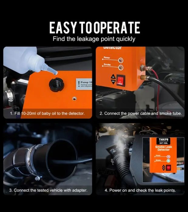 Detector pierderi presiune / vacuum / admisie / Detector cu Fum /