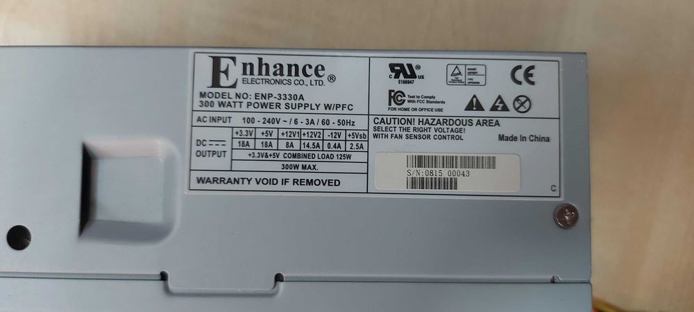 Блок питания формата TFX ENP-3330А 300 Вт