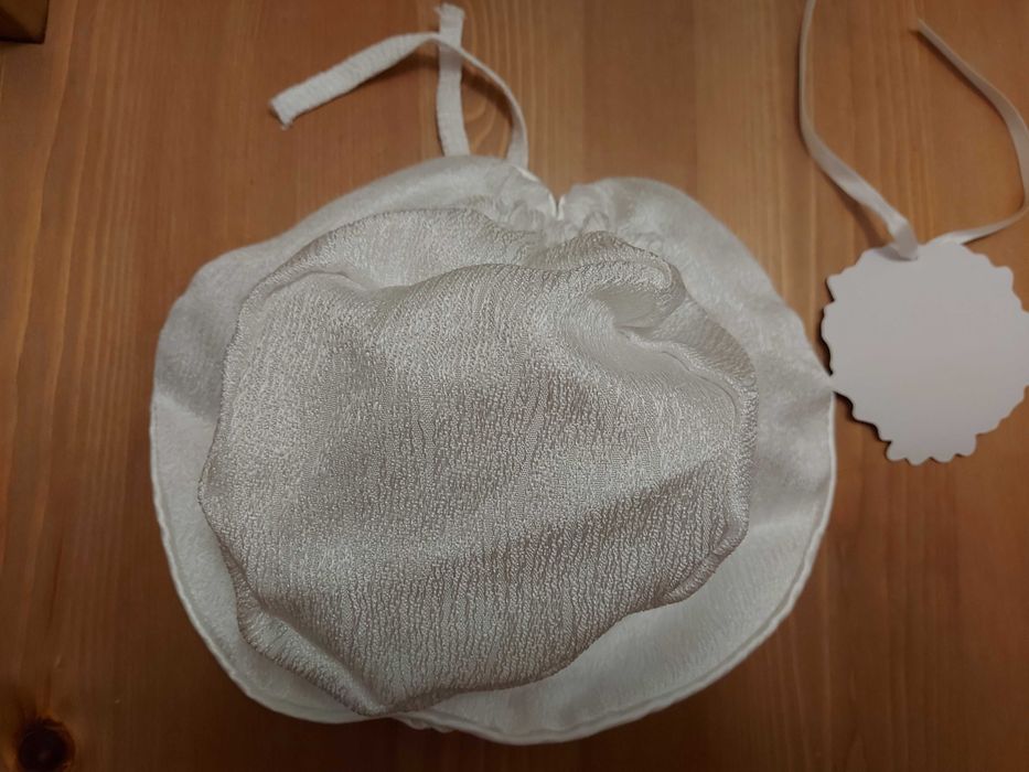 Ținută (noua) completa pt turtă/moț/botez: rochiță+bolero+palarie+jupă