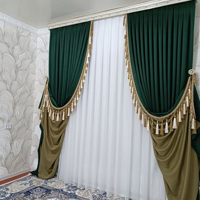 Honalaringizga mos pardalar tikib oʻrnatib beramiz.