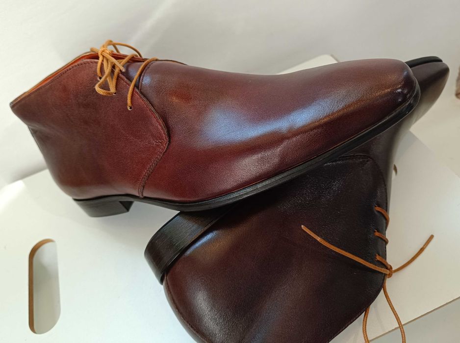 Ghete de lux 44 GREVE NOI lucrate manual piele naturala moale