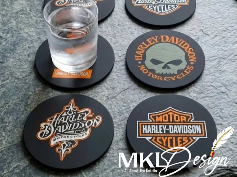 Набор подставок под чашки "Harley-Davidson