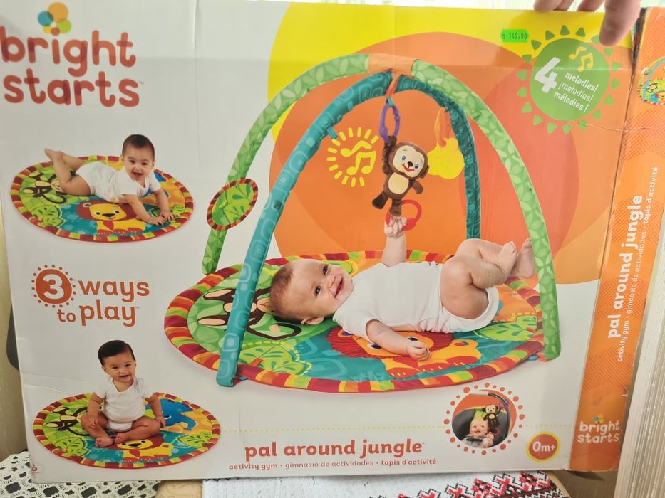 Saltea de joaca bebelusi  - Bright Starts Jungle impecabila!