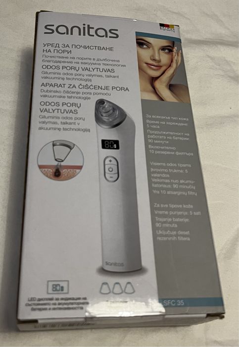 Уред за почистване на пори - Sanitas SFC35