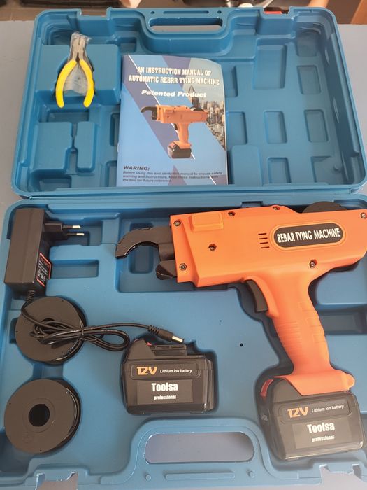 Акумулаторна машина за връзване на арматура