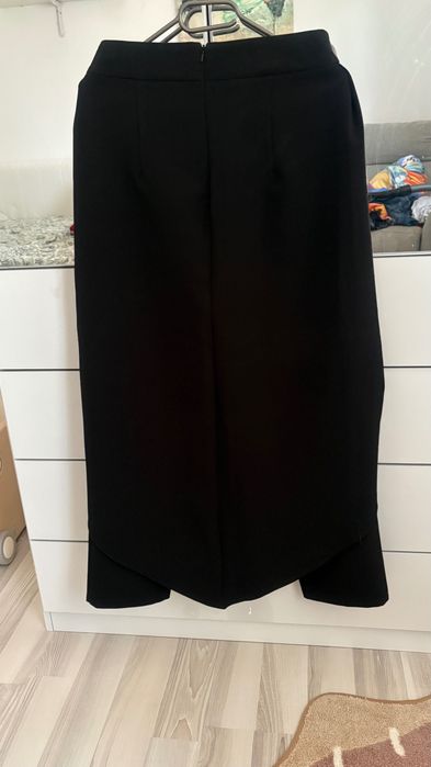 pantaloni conici cu fete suprapuse - Bluzat