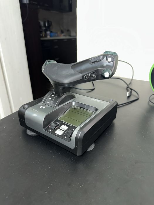 Logitech G X52 Pro Flight Control System - HOTAS + Throttle Control with LCD Display