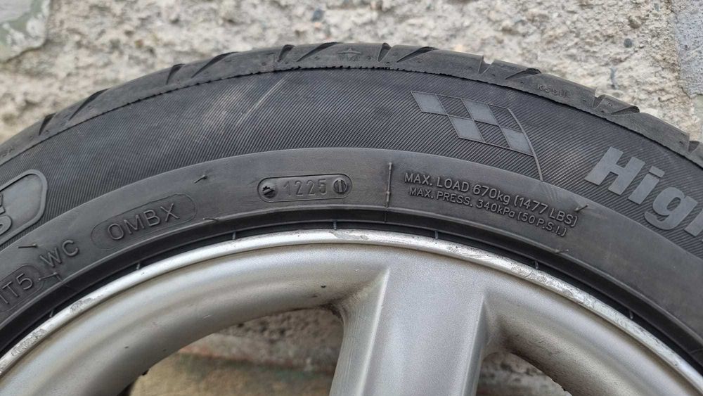 Set 4 anvelope vară 205/55 R16 + jante BMW originale – folosite un sezon DOT 2025