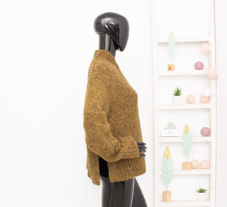 COS дамски пуловер от вълна и алпака горчица L