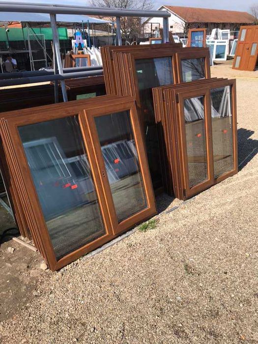 ferestre termopan stejar auriu noi