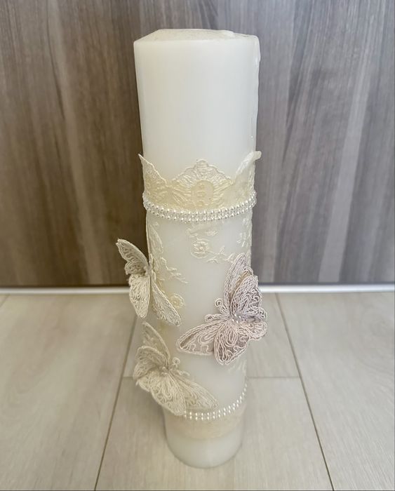 Lumânare botez fetițe, Andreeatex, folosită puțin